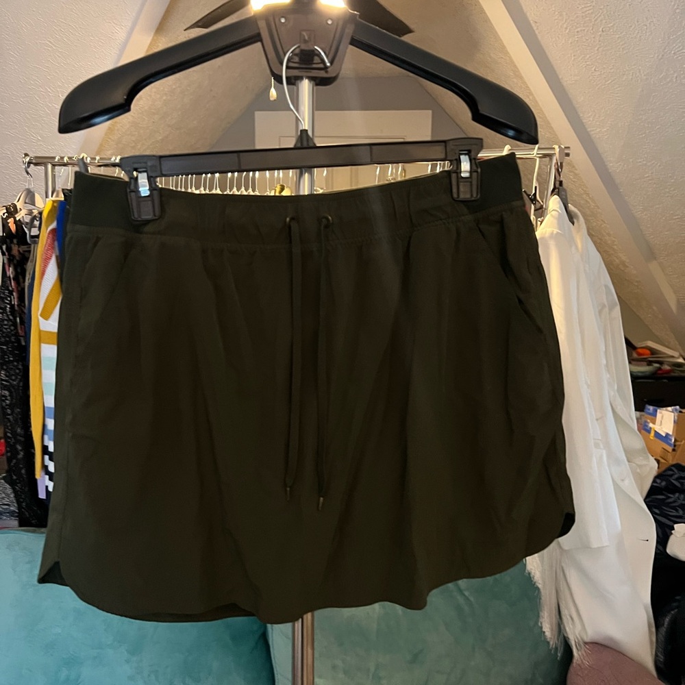 Women’s Casual Drawstring Skort - Olive